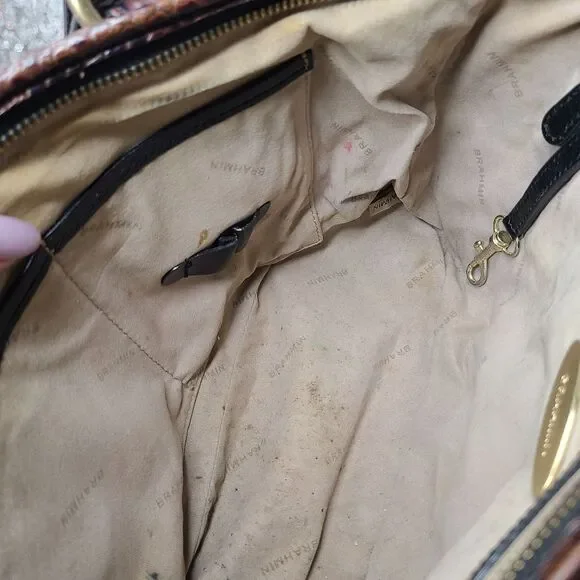 Brahmin Black and brown leather Satchel - Picture 11 of 14